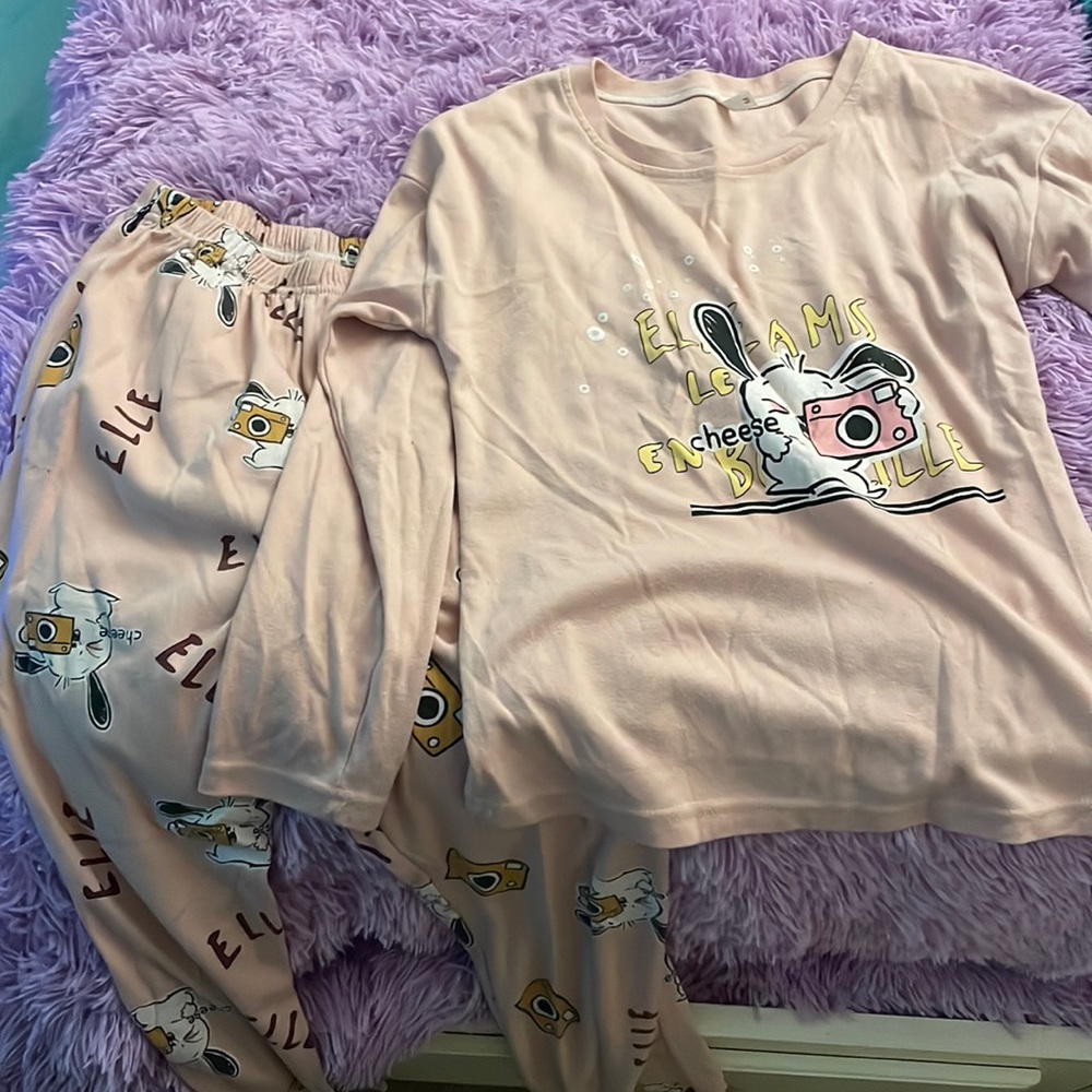 pink french pajamas